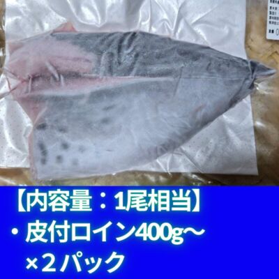 【OEM商品ﾓﾆﾀｰ価格】“媛スマ冷凍皮付ロイン(400g以上)×２パック”【1尾相当/箱】